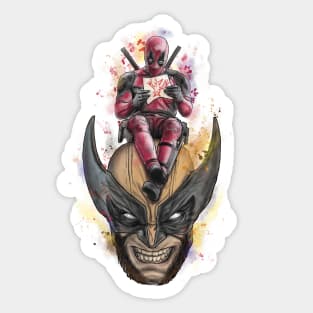 two hero Sticker